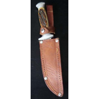 Poignard scout de longueur 20 cm avec manche en corne ou en plastique 