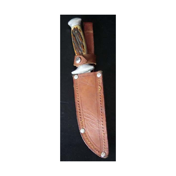 Poignard scout de longueur 20 cm avec manche en corne ou en plastique 