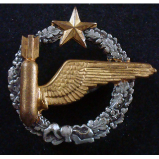 BREVET AIR : insigne métallique de brevet d'élève bombardier de l'armée de l'air 