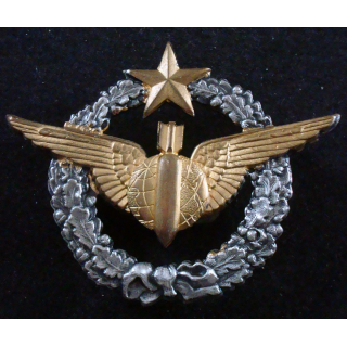BREVET AIR : insigne métallique de brevet de navigateur bombardier de l'armée de l'air 
