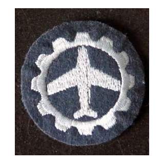 MILITARIA : Galon de soldat de 1° classe allemand en tissu