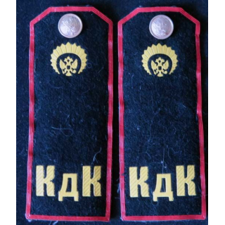 MILITARIA : paire d'épaulette de cadet russe du corps de la ville de Kedrovy