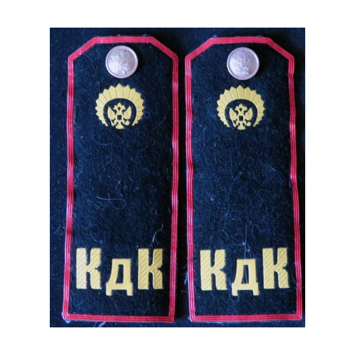 MILITARIA : paire d'épaulette de cadet russe du corps de la ville de Kedrovy