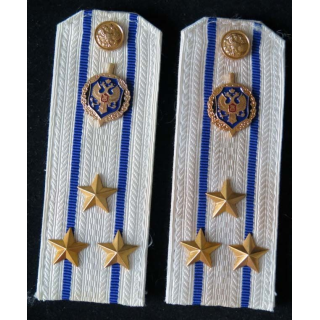 MILITARIA : paire d'épaulette de Colonel du service de sécurité de l'Etat russe