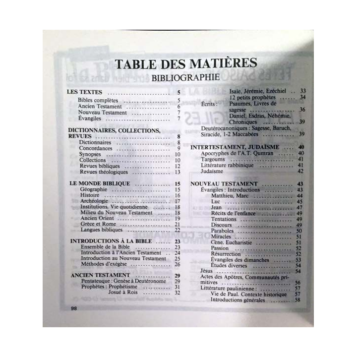1. Cahiers Evangile - 69 - Des livres au service de la bible aux éditions du Cerf