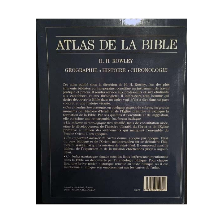 1. Atlas de la Bible de H.H. Rowley aux éditions Centurion 1969