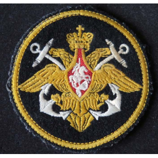 RUSSIE : insigne tissu de la marine russe de diamètre 9 cm