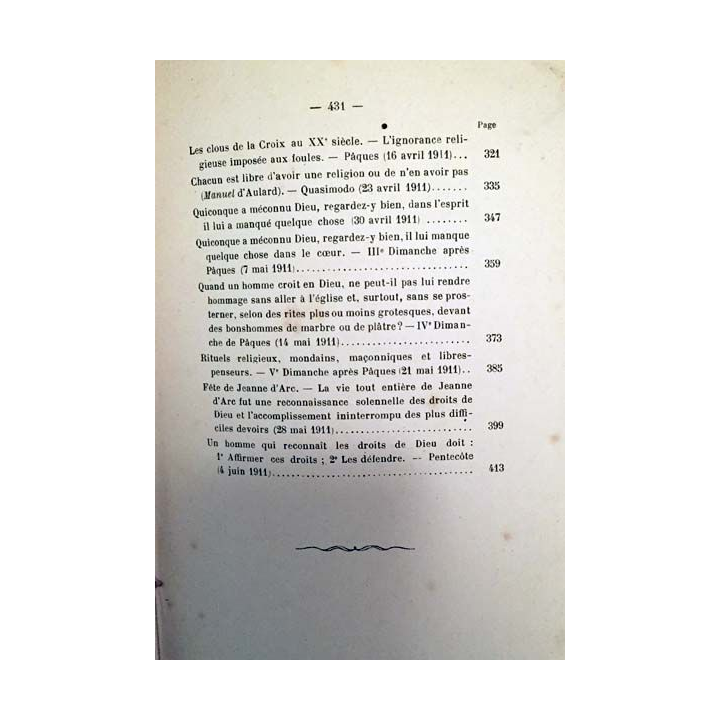 1. Les droits de Dieu et les devoirs de l'homme - Conférences aux hommes d'Alger de Monseigneur Bollon