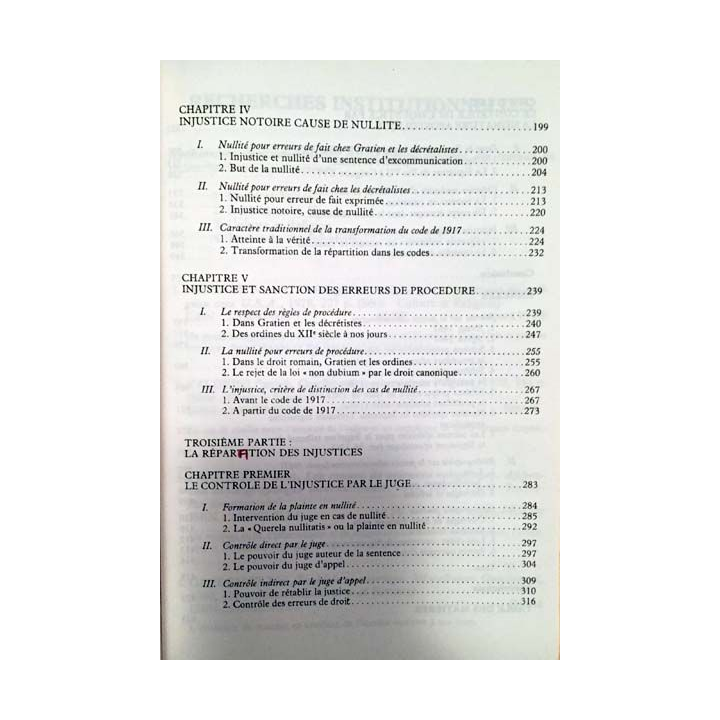 1. Injustices et protection des droits dans l'Église de Patrick Valdrini aux éditions Cerdic 1985