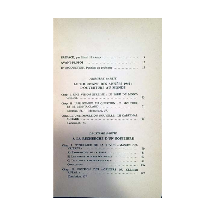 1. Fin d'une Église cléricale ? de Paul Guilmot aux éditions du Cerf 1969