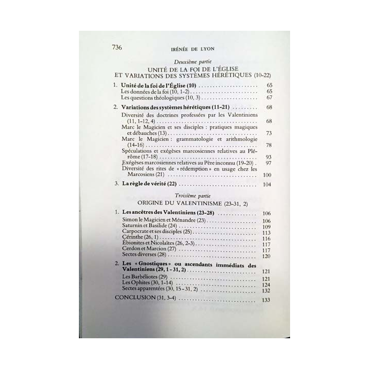 1. Contre les Hérésies - Dénonciation et réfutation de la gnose au nom menteur aux éditions du Cerf