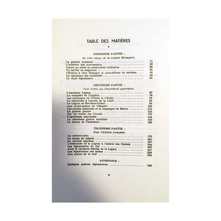 1. Et voici la légion étrangère de Jean Des Vallières aux éditions André Bonne 1963
