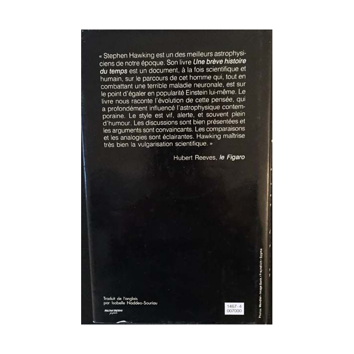 1. Une brève histoire du temps du Big Bang aux trous noirs de Stephen W. Hawking aux éditions France loisir