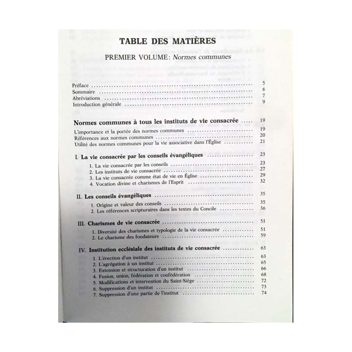 1. Le droit de la vie consacrée de Jean Beyer aux éditions Tardy 1988