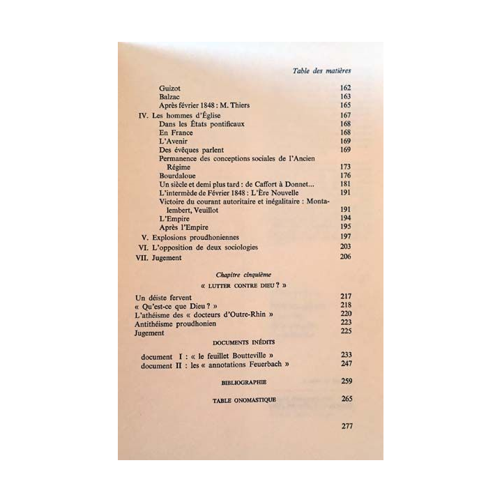 1. P.-J. Proudhon - Genèse d'un antithéiste de Pierre Haubtmann aux éditions Mame