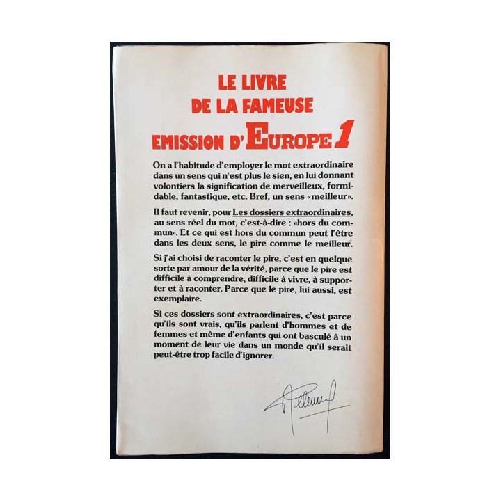 1. Les dossiers extraordinaires de Pierre Bellemare de Jacques Antoine et Pierre Bellemare aux éditions Fayard