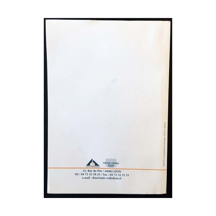 1. Faculté de Théologie de Lyon - Livret d'études 2001-2002