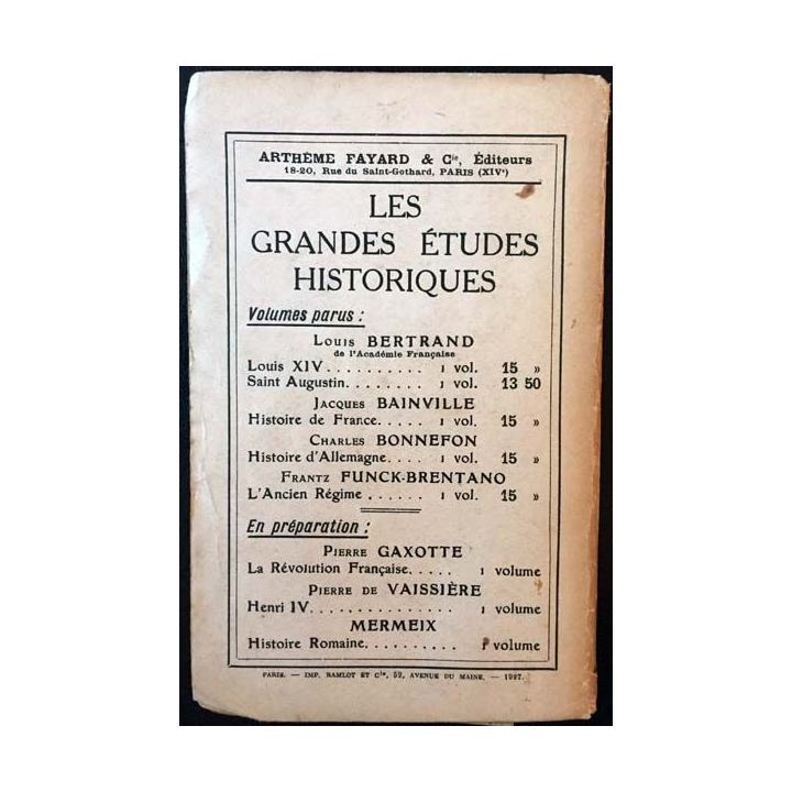 1. Les lois de la politique française de Charles Benoist aux éditions Arthème Fayard 1928