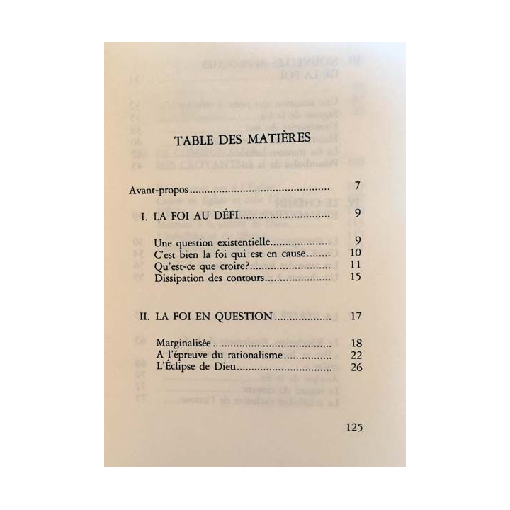 1. La foi au défi de Walter Kasper aux éditions Nouvelle cité