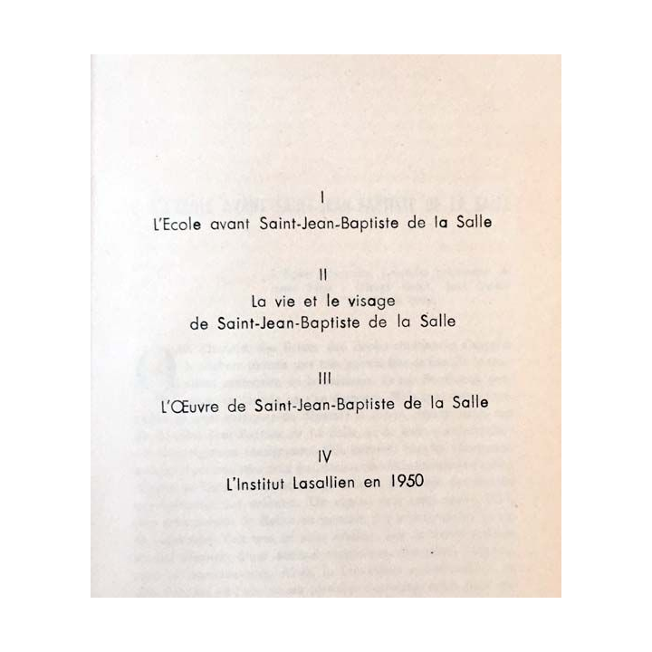 1. Saint-Jean-Baptiste de la salle et son oeuvre 1651-1951 de Georges Rigault aux éditions procure général
