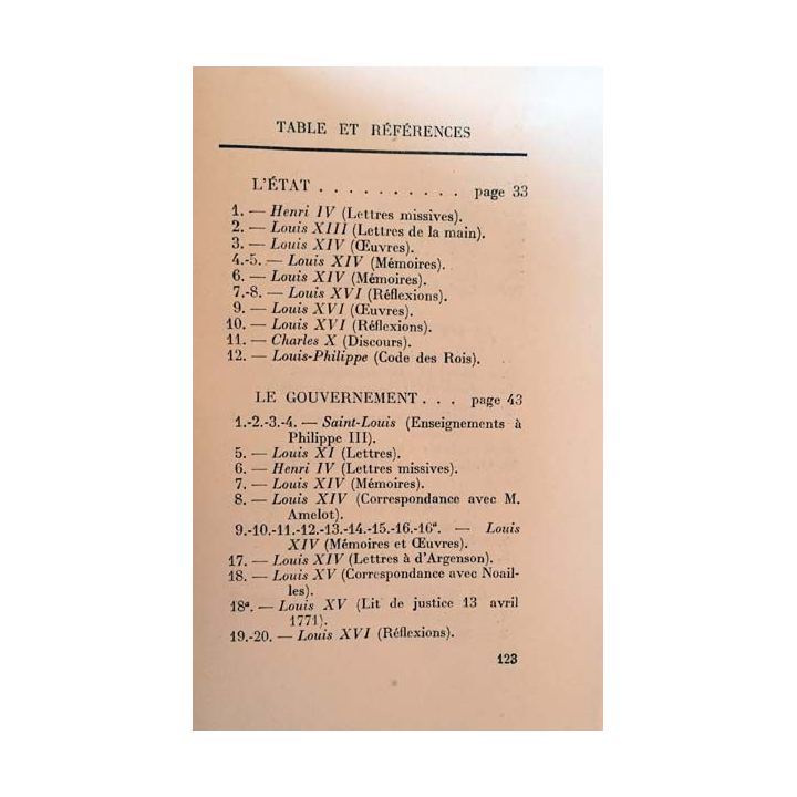 1. L'art de gouverner selon les Rois de France de Gabriel Boissy aux éditions Bernard Grasset