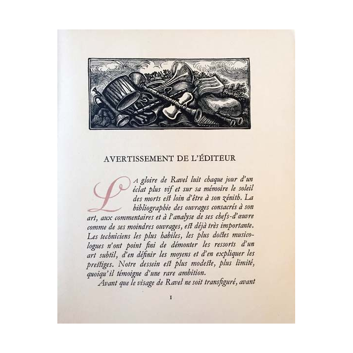 1. Maurice Ravel aux éditions du Tambourinaire 1939
