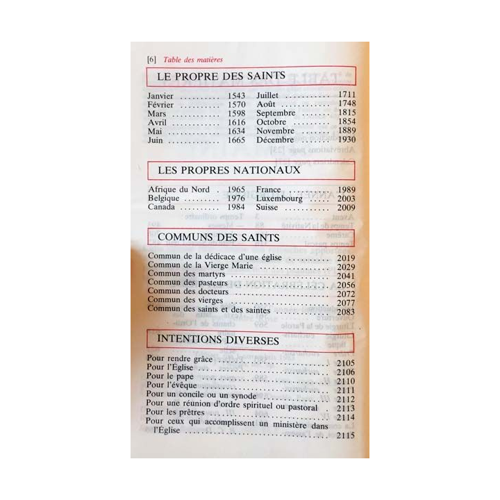 1. Missel de la semaine présenté par Pierre Jounel aux éditions Desclée