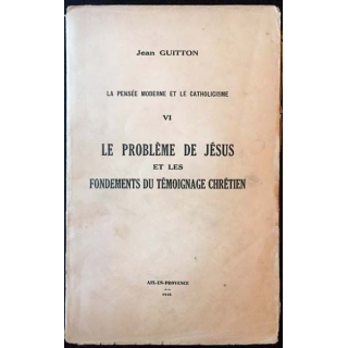 1. La pensée moderne et le catholicisme VI de Jean Guitton aux éditions Aix-en-Provence