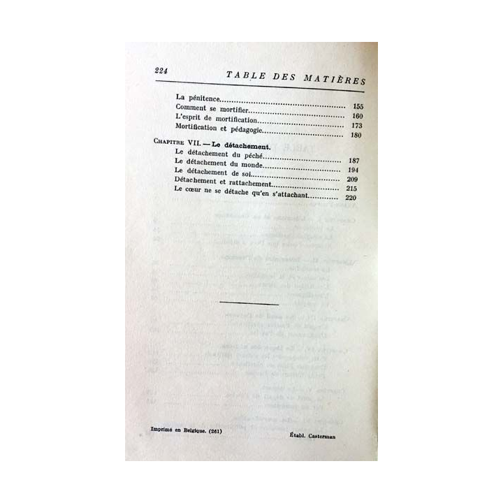 1. Essais de morale catholique II Le dépouillement de Chanoine Jacques Leclercq aux éditions Casterman