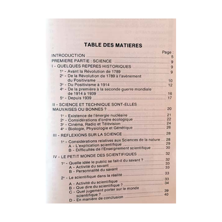 1. Science foi mystère par Pierre Vallet