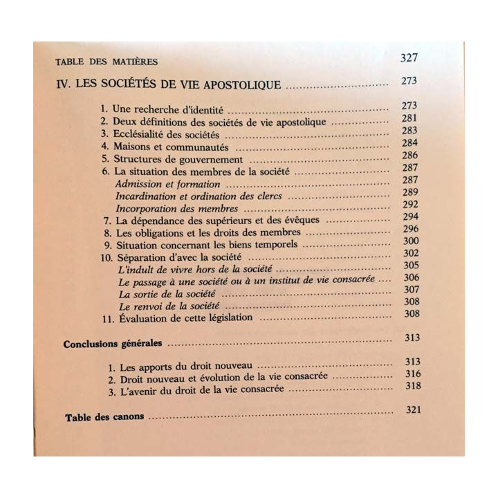 1. Le droit de la vie consacrée - commentaire des canons 607-746 de Jean Beyer aux éditions Tardy