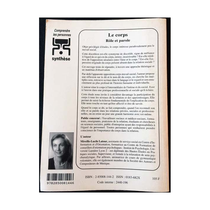 1. Le corps rôle et parole de Mireille-Lucile Latour aux éditions Chronique sociale