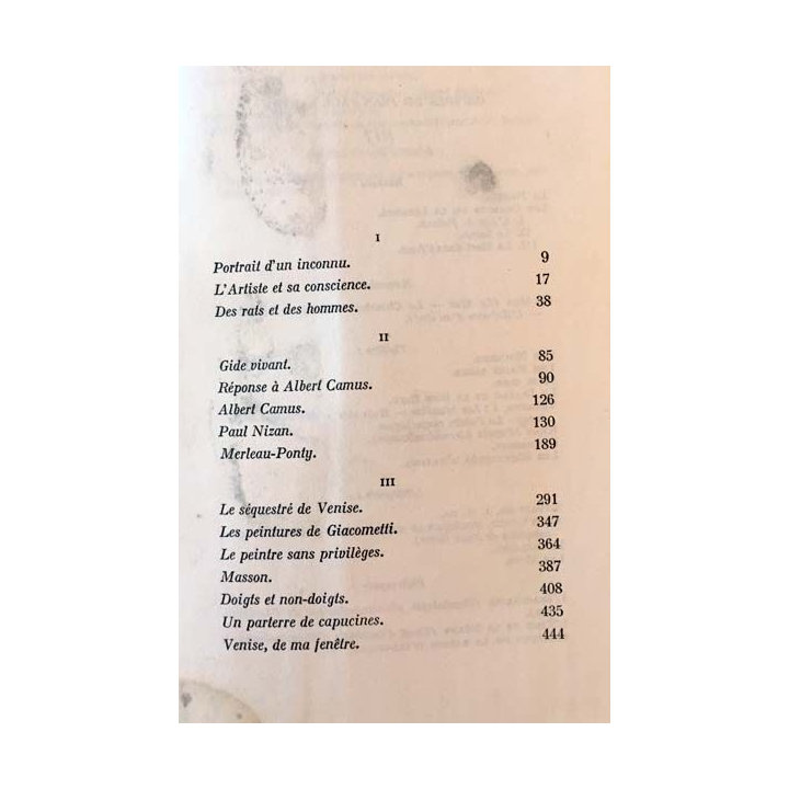 1. Situations, IV de Jean-Paul Sartre aux éditions Gallimard 1964