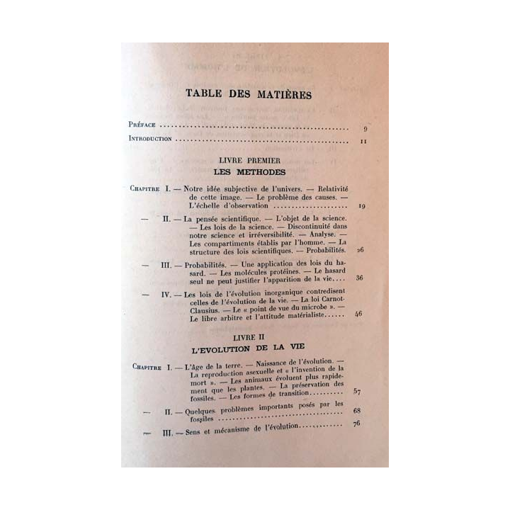 1. L'homme et sa destinée de Lecomte du Nouy aux éditions La colombe