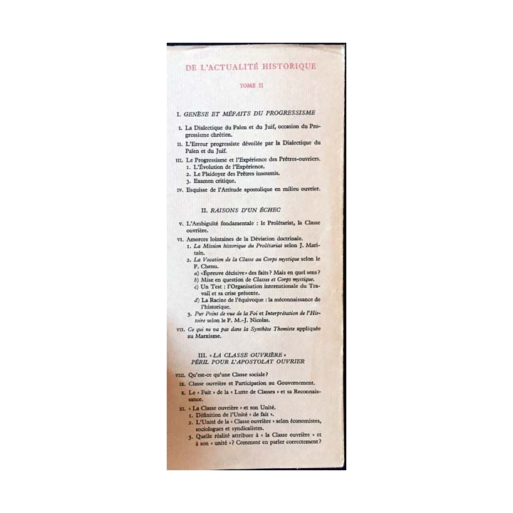 1. De l'actualité historique I. A la recherche d'une méthode de Gaston Fessard aux éditions Desclée de Brouwer