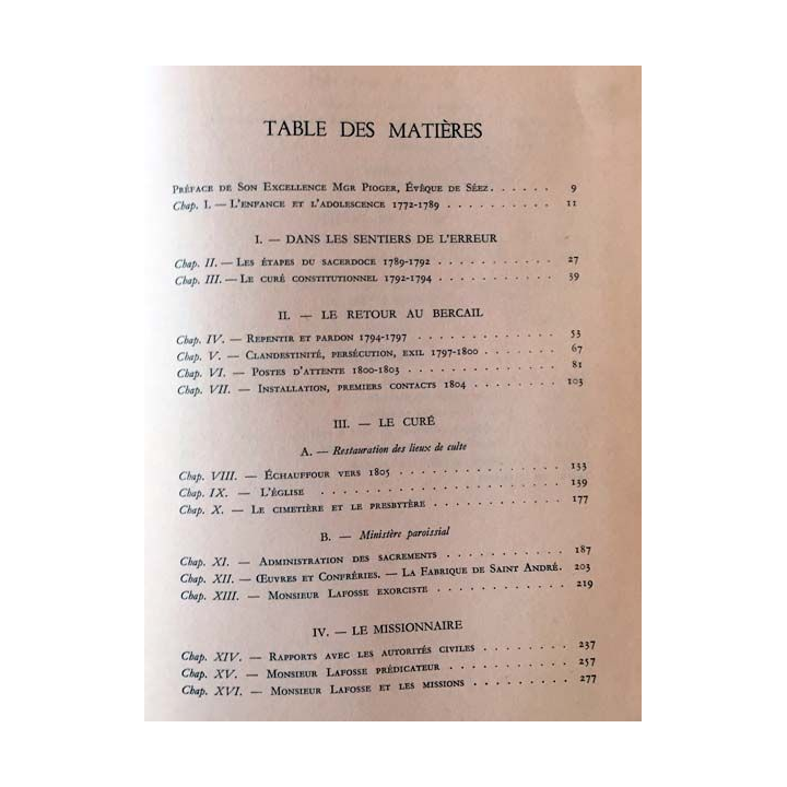 1. L'Abbé Lafosse fondateur de l'éducation chrétienne de Abbé Pierre Flament Edition éducation chrétienne