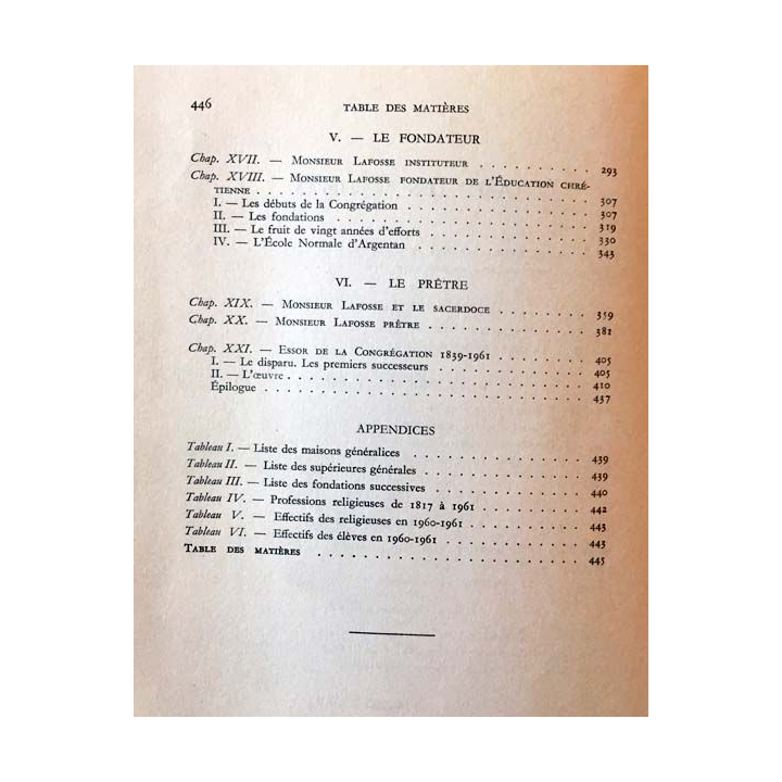 1. L'Abbé Lafosse fondateur de l'éducation chrétienne de Abbé Pierre Flament Edition éducation chrétienne