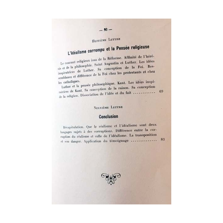 1. La pensée moderne et le catholicisme V Le problème de la connaissance et la pensée religieuse de Jean Guitton
