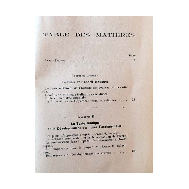 1. La pensée moderne et le catholicisme IX Le développement des idées dans l'ancien testament de Jean Guitton