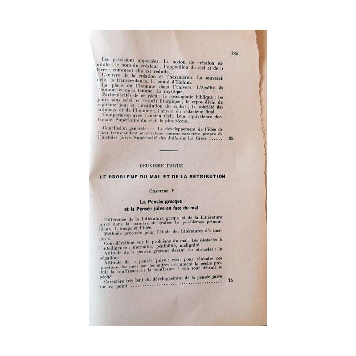 1. La pensée moderne et le catholicisme IX Le développement des idées dans l'ancien testament de Jean Guitton
