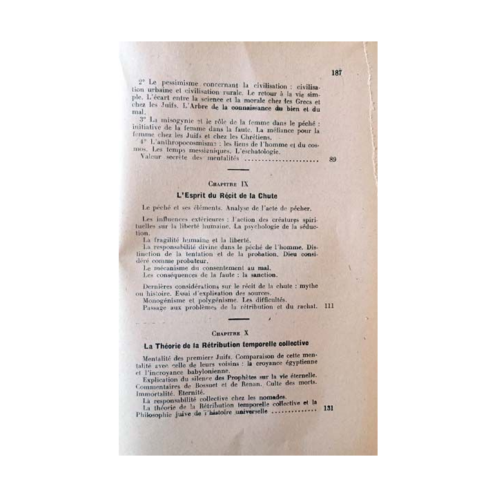 1. La pensée moderne et le catholicisme IX Le développement des idées dans l'ancien testament de Jean Guitton