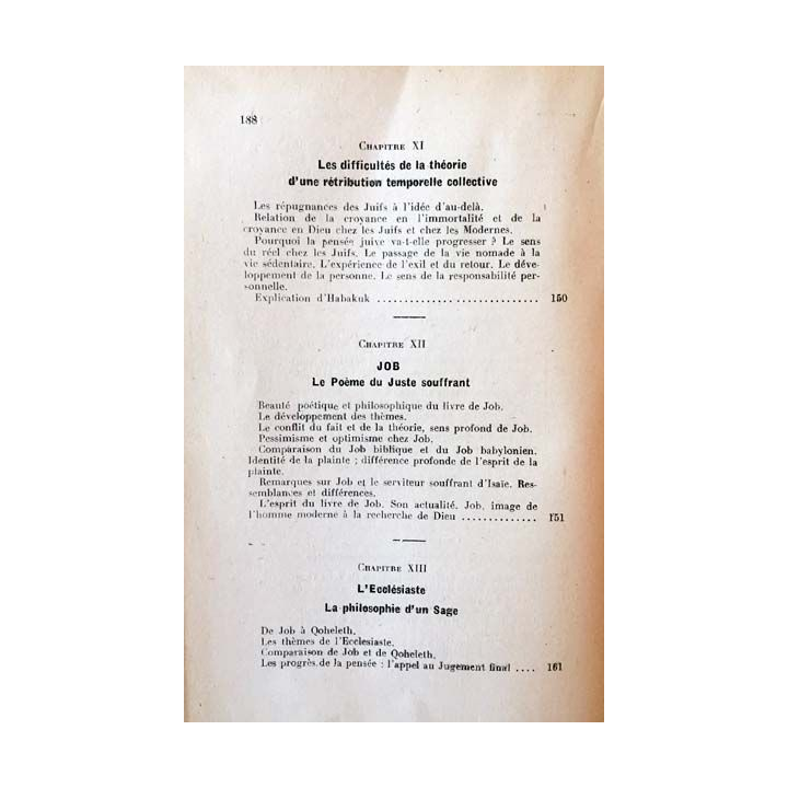 1. La pensée moderne et le catholicisme IX Le développement des idées dans l'ancien testament de Jean Guitton