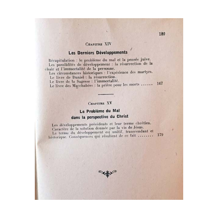 1. La pensée moderne et le catholicisme IX Le développement des idées dans l'ancien testament de Jean Guitton
