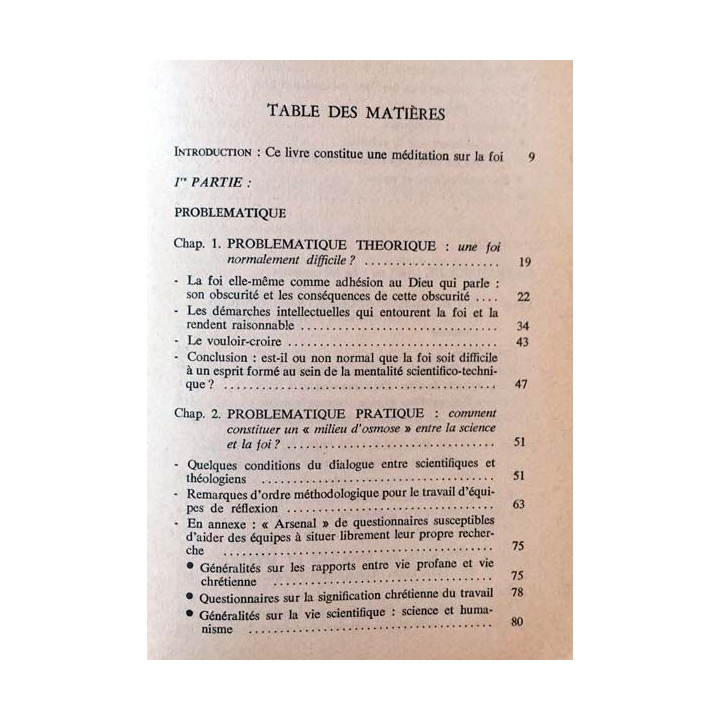 1. La foi d'un mal-croyant ou mentalité scientifique et vie de foi aux éditions du Cerf