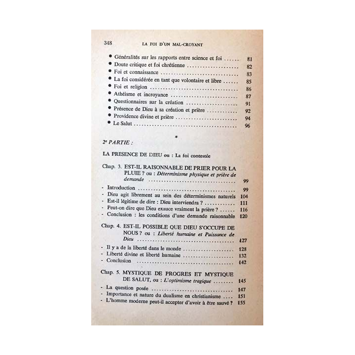 1. La foi d'un mal-croyant ou mentalité scientifique et vie de foi aux éditions du Cerf