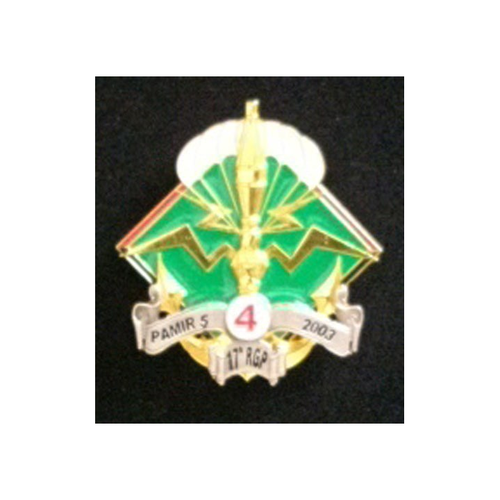 17° RGP 4° CIE PAMIR : 17°RÉGIMENT DU GÉNIE PARACHUTISTE 4°COMPAGNIE PAMIR 5