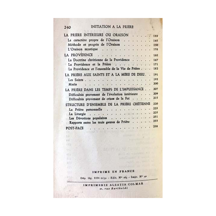 1. Initiation à la prière de Romano Guardini aux éditions Alsatia