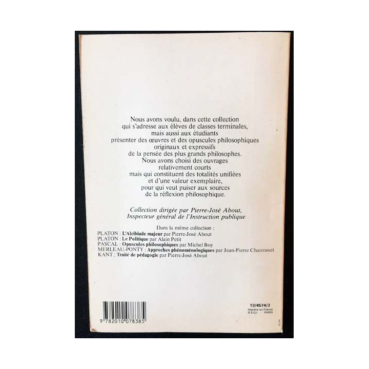 1. Descartes méditations métaphysiques présentation des textes par Jean-Paul Marty aux éditions Hachette (C11)