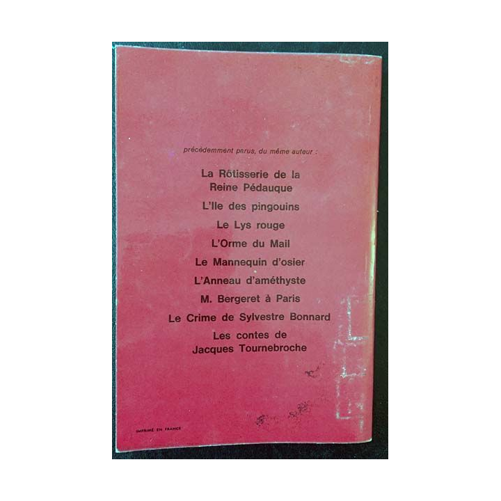 1. Les dieux ont soif de Anatole France aux éditions Calmann-Lévy