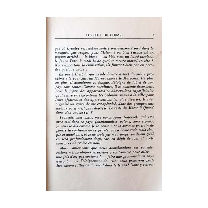 1. Les feux du Douar de Piersuis aux éditions du Moghreb 1937